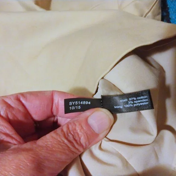 The Limited Beige Lined Pencil Skirt 2 Quiet Luxury Office Chic Minimalist - Picture 5 of 9